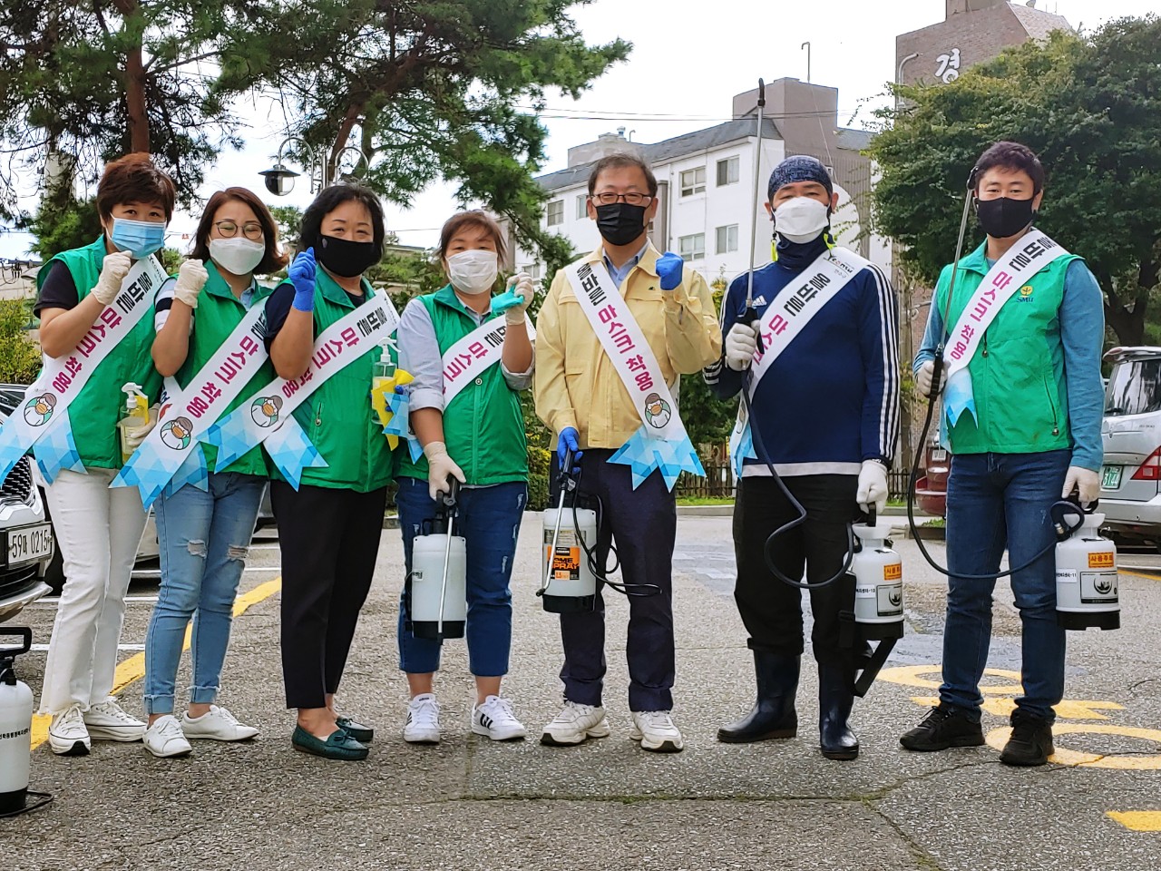 선학동, 8개 자생단체 합동 집중방역 실시의 2번째 이미지