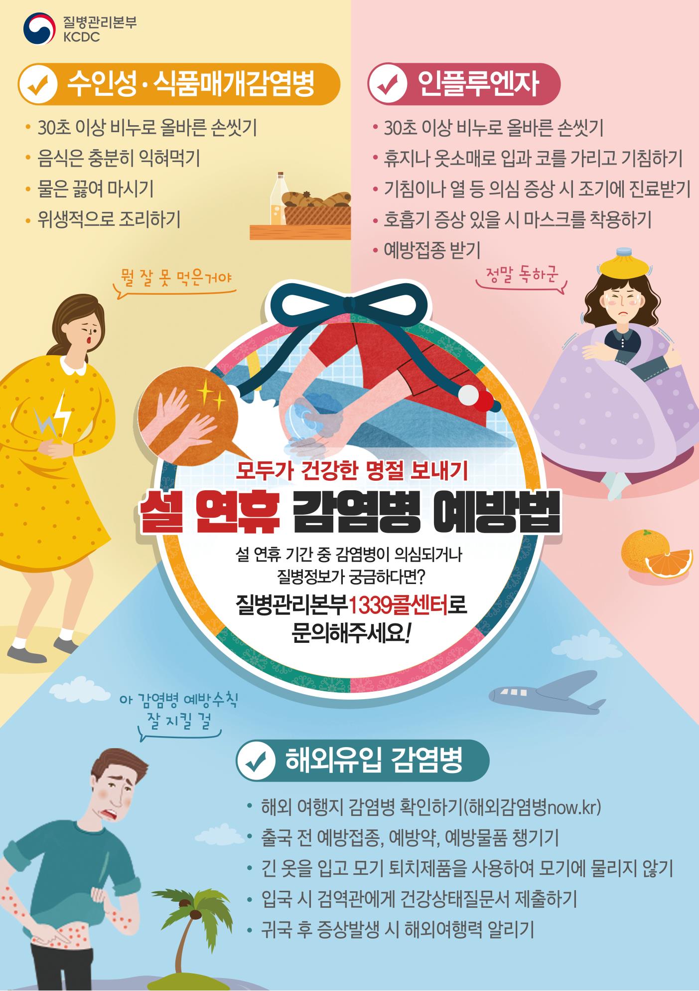 설연휴 감염병 예방수칙의 1번째 이미지